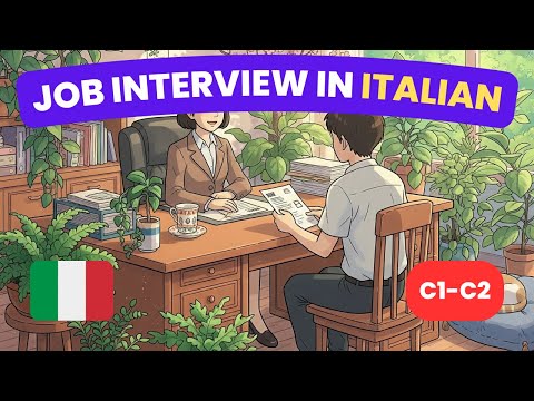 50 minutes of advanced conversation in Italian – Job Interview in Italian