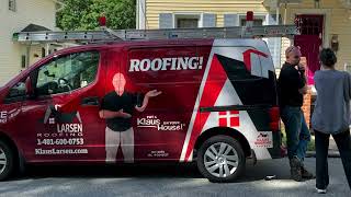 Watch video: Working For Klaus Larsen Roofing