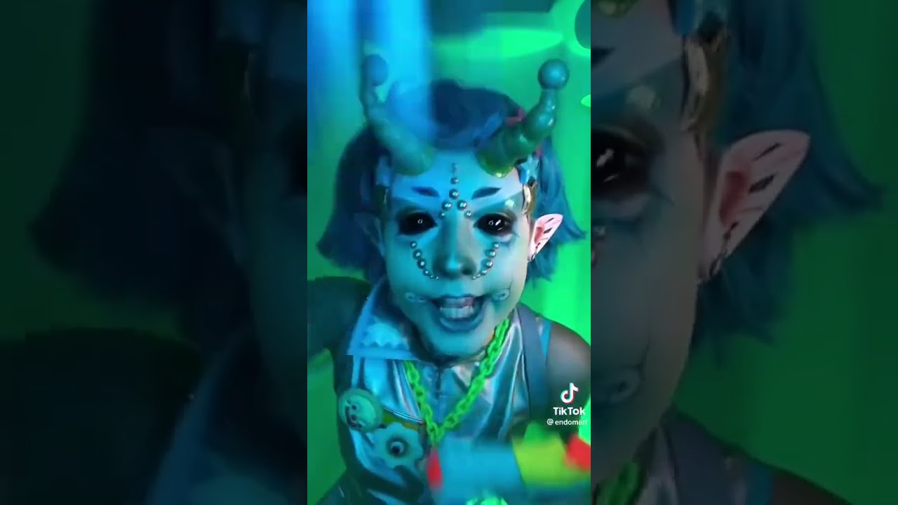 TikTok Endomarf OC Alien Cosplay Transition Something For Your Mind😍🥰  #shorts