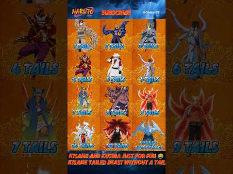 🔥 All Tailed Beasts with Jinchuriki Forms! 😱 | 1 to 11 Tails + Baryon Mode 💥 #Naruto #Shorts