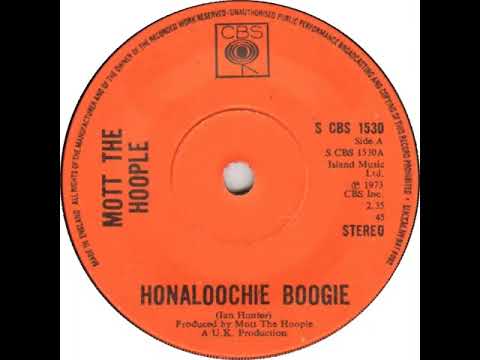 UK New Entry 1973 (120) Mott The Hoople - Honaloochie Boogie