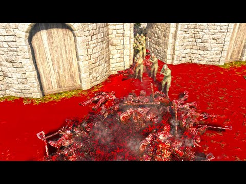 30,000 WW2 US ARMY VS 1,000,00 ORC FIGHT OVER CASTLE | Ultimate Epic Battle Simulator 2 | UEBS 2