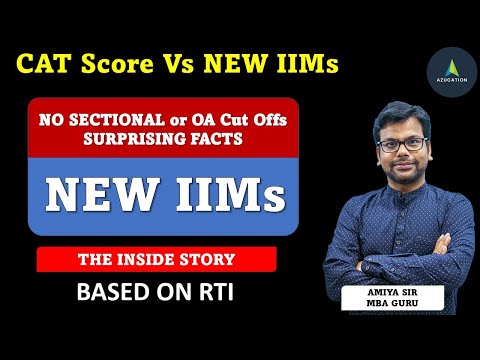 New IIMs Selection Criteria | Myth Buster| CAT Score Vs IIMs |  Inside Story - MBA Guru - Amiya Sir