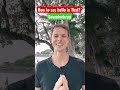 How to say hello in Thai?