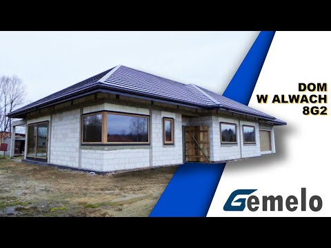 Dom w Alwach 8g2 i okna REHAU w kolorze Turner Oak malt