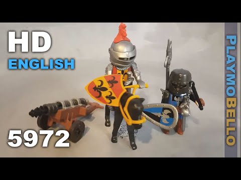 (2016) Playmobil 5972 Eagle Knight vs Red Dragon Horse Knight (Playmobil set REVIEW)