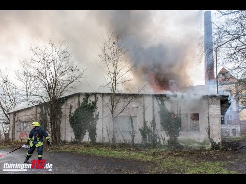 Erneuter Gebäudebrand auf dem Gelände der ehemaligen Sophienheilstätte bei Bad Berka