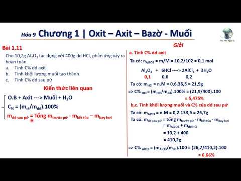 ✔ Hóa9| Giải nhanh bài toán Al2O3 + HCl Thần Thánh (Tính C% và khối lượng)