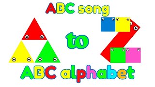 ABC Shapes Song | Learn Uppercase Letters A–Z with Triangles, Circles & Squares