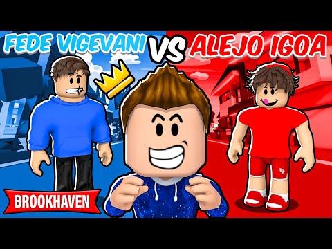 FAMILIA FEDE VIGEVANI VS FAMILIA ALEJO IGOA en BROOKHAVEN! - ROBLOX