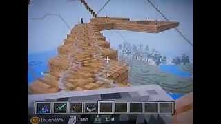 preview picture of video 'How to Build a Minecraft Roller Coaster to the NETHER! Xbox 360, My Second Awesome Coaster'
