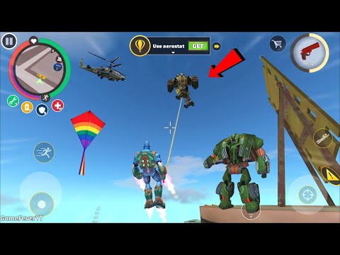 Rope Hero: Vice Town (Rope Hero Fly Assault Machine Like Kite) Rope Hero Fly Iron Kite - Gameplay HD