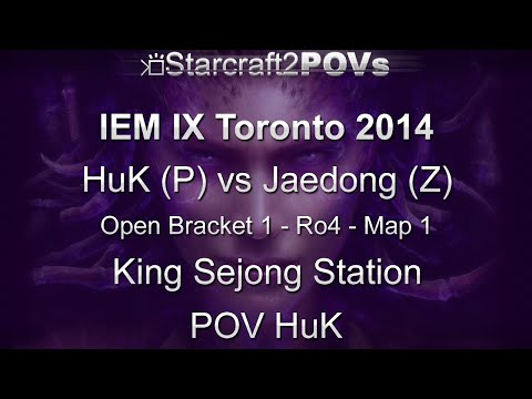 SC2 HotS - IEM IX Toronto 2014 - HuK vs Jaedong - OB1 Ro4 - Map 1 - King Sejong Station - HuK