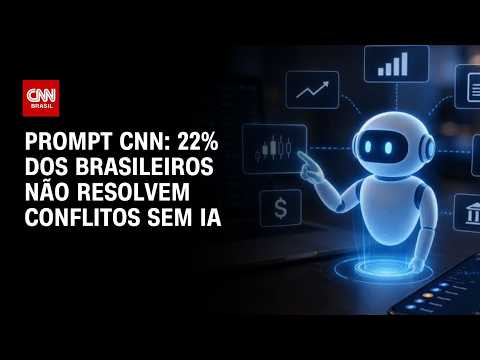 Cerca de um quinto dos brasileiros não resolvem conflitos sem IA; veja no Prompt CNN | PRIME TIME