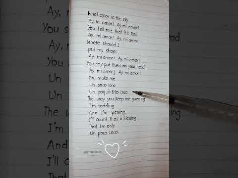 Un Poco loco #lyrics #pocoloco