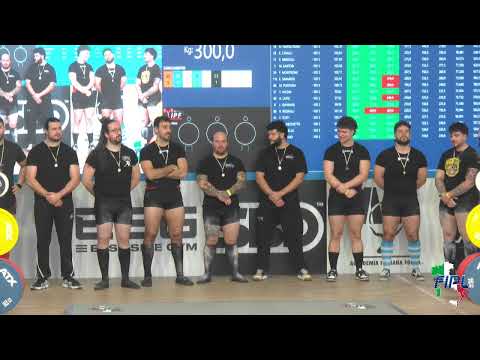 8° CAMPIONATO ITALIANO CLASSIC DI POWERLIFTING MASCHILE SENIOR - Cat.-105  kg. 1° e 2° gruppo