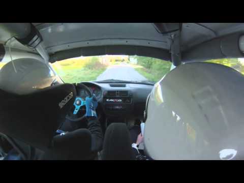 M.Anaszkiewicz/W.Kozłowski - Honda Civic SiR - Rajd Nadwiślański 2014 - OS6 Wilków