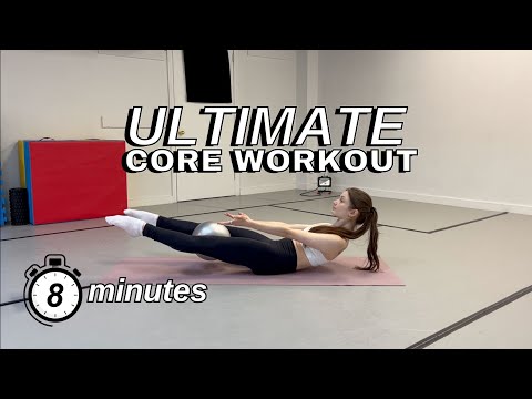 8 minute ULTIMATE core workout | tabatas, intense ab exercises, strong core, pilates based