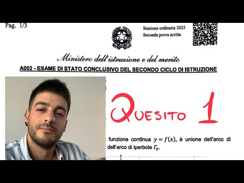 Maturità 2023 - Seconda prova MATEMATICA SVOLTA - Quesito 1