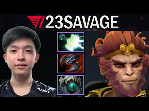 T1.23SAVAGE MONKEY KING WITH 20 KILLS - DOTA 2 7.30E GAMEPLAY