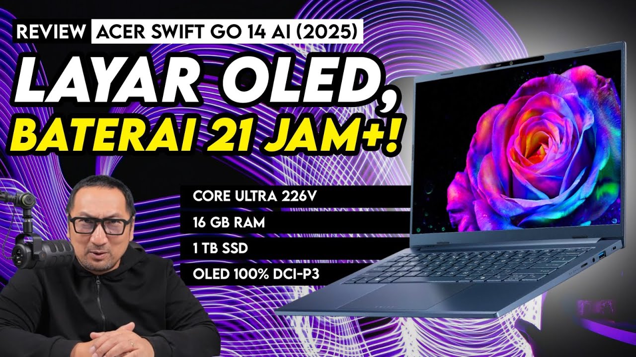 Desain Cantik, Layar Mewah, Baterai Tahan Seharian! Review Acer Swift Go 14 AI (2025)