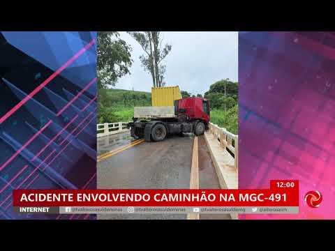 Acidente MGC 491 fechou pistas entre Varginha e Elói Mendes