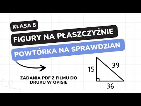 Figury na płaszczyźnie - klasa 5 - GWO - Matematyka z plusem - sprawdzian - pdf w opisie