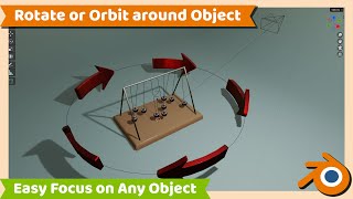 Blender Tutorial : How to Rotate or Orbit Camera Around Object in Blender 3.1