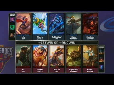 CST vs RNG Game 3 Highlights - TEAM COAST vs RENEGADES - 2015 NA Challenger Summer Playoffs Final