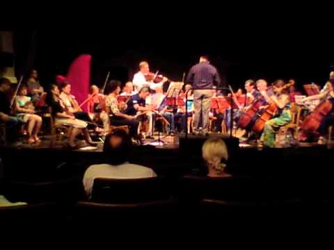 Brett Deubner rehearsing the Cambissa Viola Concerto in Paris