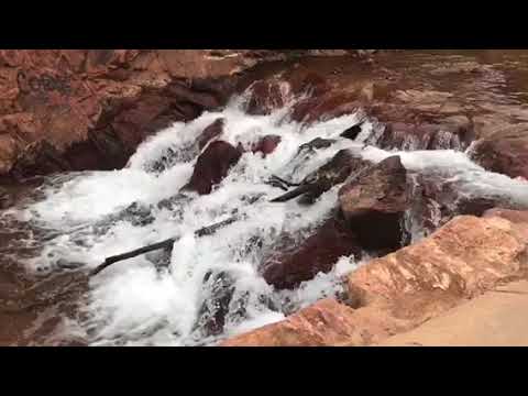 The falls are sectioned into several smaller falls leading up to the large falls at the end of a very well maintained walkway.