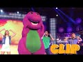 Barney Brings Cheer To Kids On It S Showtime CLIP SUBSCRIBE
