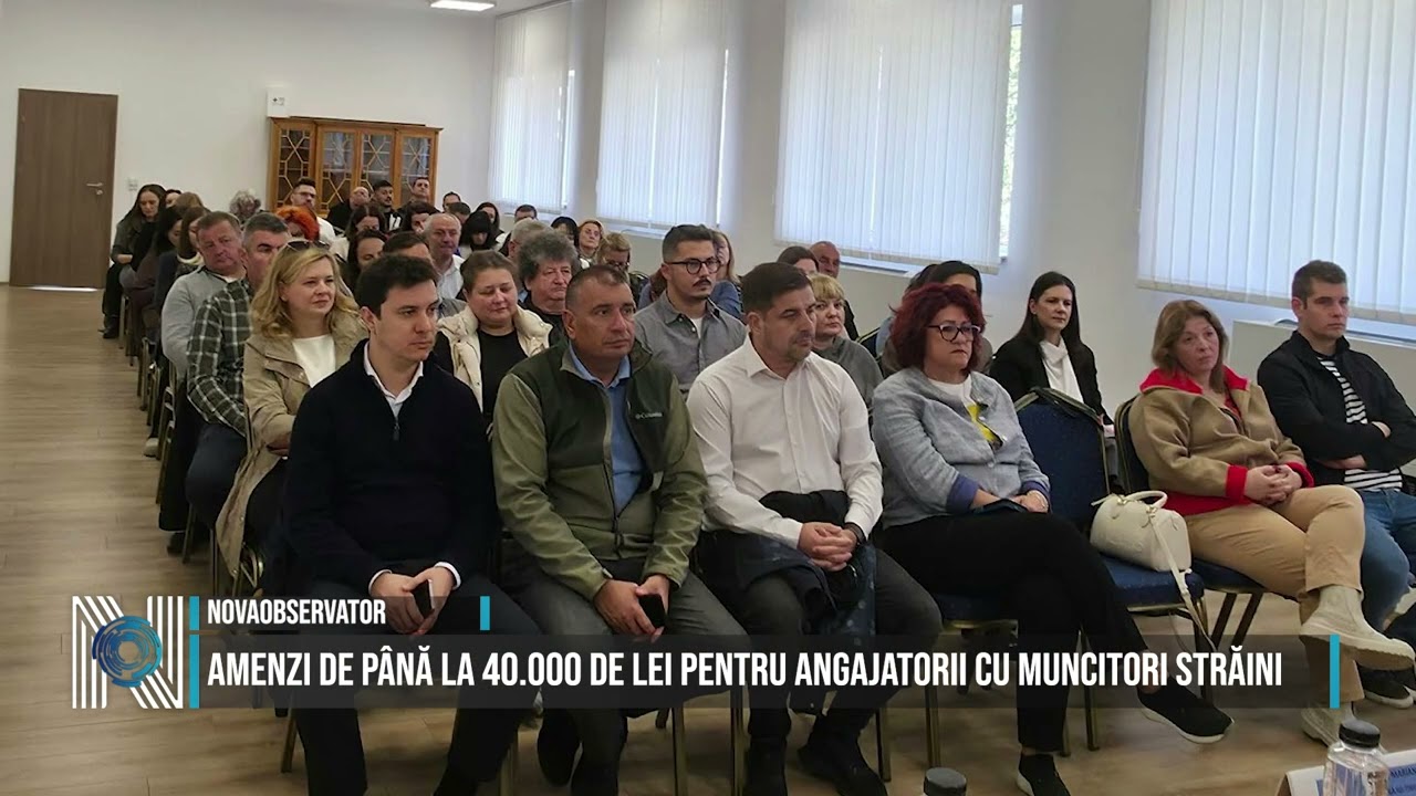 Amenzi de până la 40.000 de lei pentru angajatorii cu muncitori străini