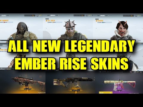 ALL NEW Ember Rise Legendary Skins & Headgears Caveria Face Reveal! Rainbow Six Siege Alpha Packs