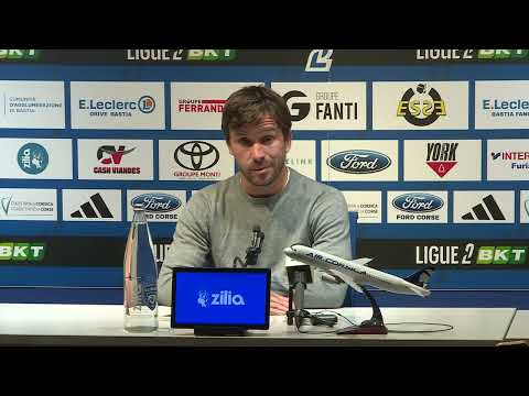 Conférence de presse du SC Bastia avant le match de coupe de France face à l'US Château-Malo.