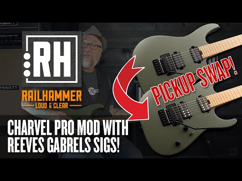 Pickup Swap | We Put Reeves Gabrels Railhammers into a Charvel!