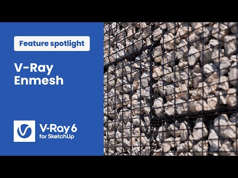 V-Ray 6 for SketchUp — Create complex patterns with V-Ray Enmesh