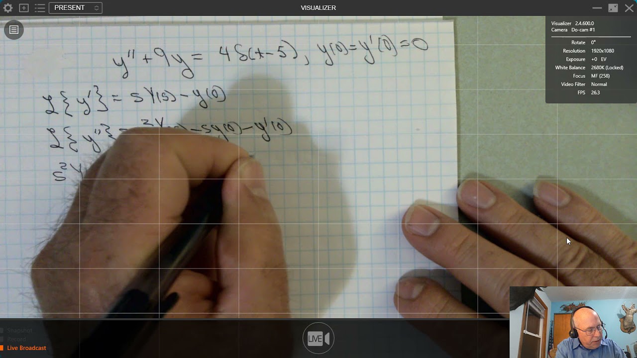 Solving ODEs with Dirac delta function input