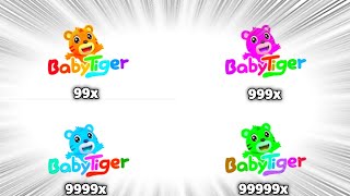 Baby Tiger Intro Logo Transforming at 999999x Speed Klasky Csupo Effects!