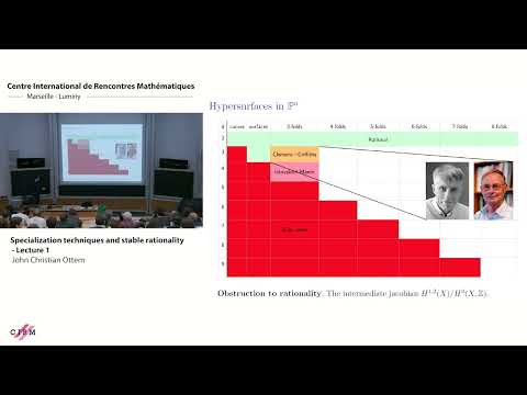 John Christian Ottem: Specialization techniques and stable rationality - Lecture 1