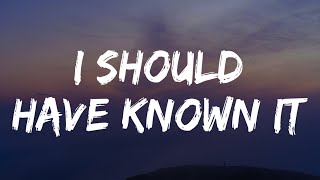 Chris Stapleton - I Should Have Known It (Lyrics)