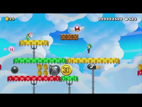 Online Versus ~ Metallic Mushrooms by 7up - Super Mario Maker 2 - No Commentary 1bt 1bu
