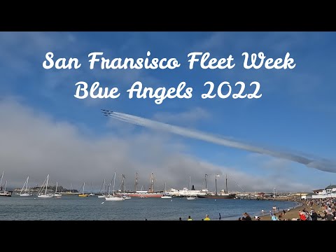 [4K]San Francisco Fleet Week Blue Angels in delta formation