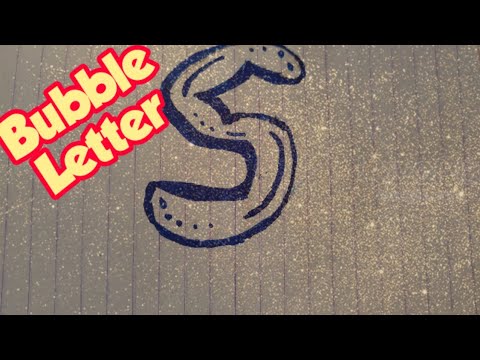 How To Draw Bubble Letter "S" in a easy way step by step ...