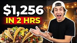 This 18-Year-Old Made $1,256 in 2 Hrs Selling Tacos (With Just a Mobile Tent)