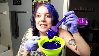 Removing Purple Hair Dye.... And Failing At Going Blue