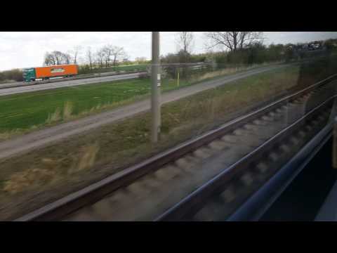 Abfahrt mit der S5 aus Flughafen Leipzig/Halle