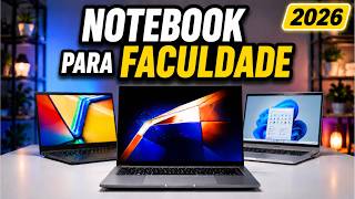TOP 3 Notebook para Faculdade em 2026 | Qual o melhor notebook para estudar?