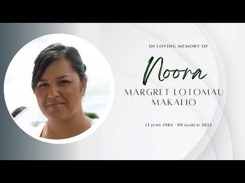 Funeral of Noora Margret Lotomau Makalio