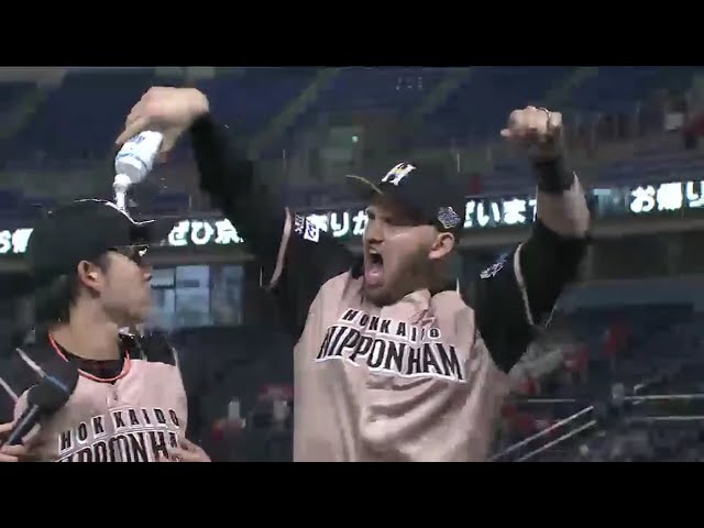 ファイターズ・杉谷選手ヒーローインタビュー 2016/8/3 M-F